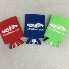 Koozies in Green, Blue, Red