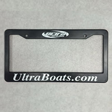 Ultra Boats License Plate Frame
